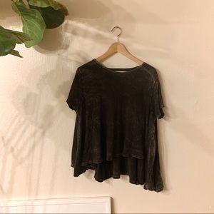 Free People | A-Cut Ruffle Tee